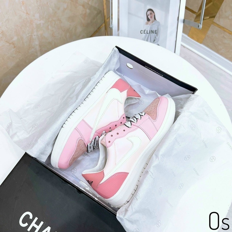 Giày thể thao chanel màu hồng cổ thấp full bill túi box hãng | BigBuy360 - bigbuy360.vn
