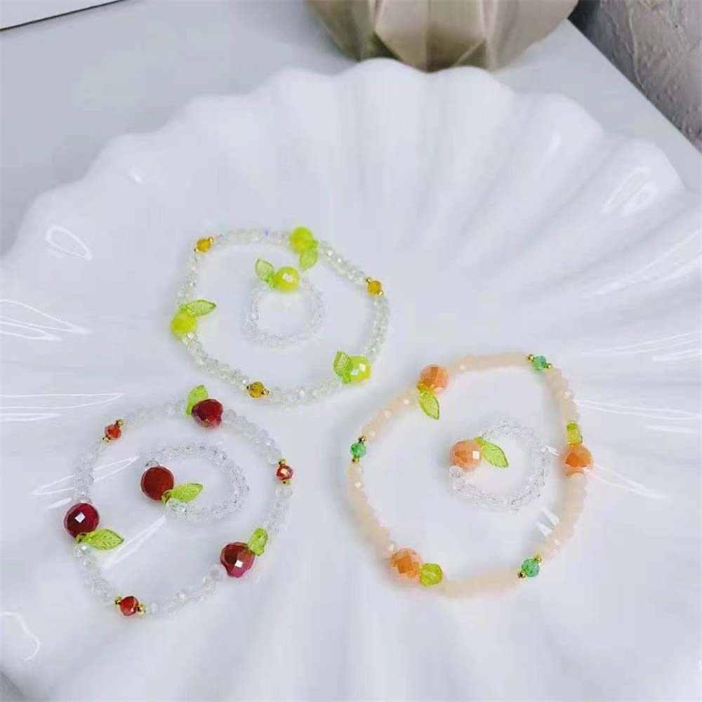 Vòng Tay / Nhẫn / vòng cổ Chuỗi Hạt Nhiều Màu Dễ Thương Cho Nữ