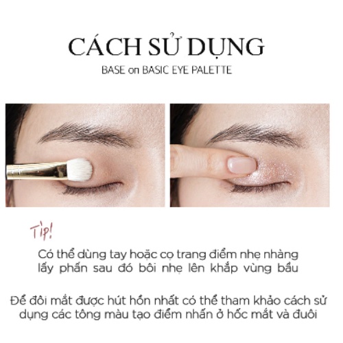 Phấn Mắt 8 ô  B.O.M Base On Basic Eye Palette 12g