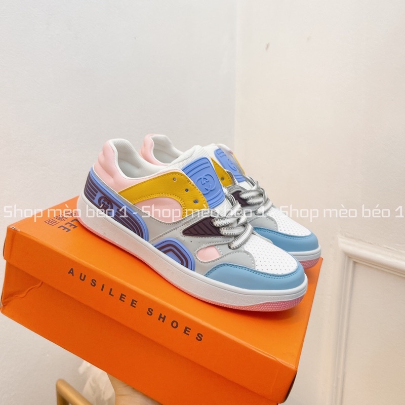 Giày thể thao gc kẻ viền phối màu fullbox