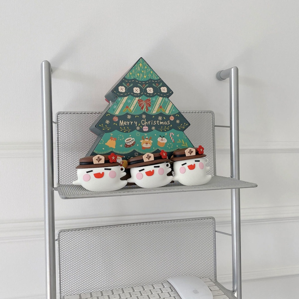 Vỏ Bảo Vệ Hộp Sạc Tai Nghe AirPods 1 / 2 Pro3 Inpods 12 i12 Phát Quang Hình Ma Dễ Thương