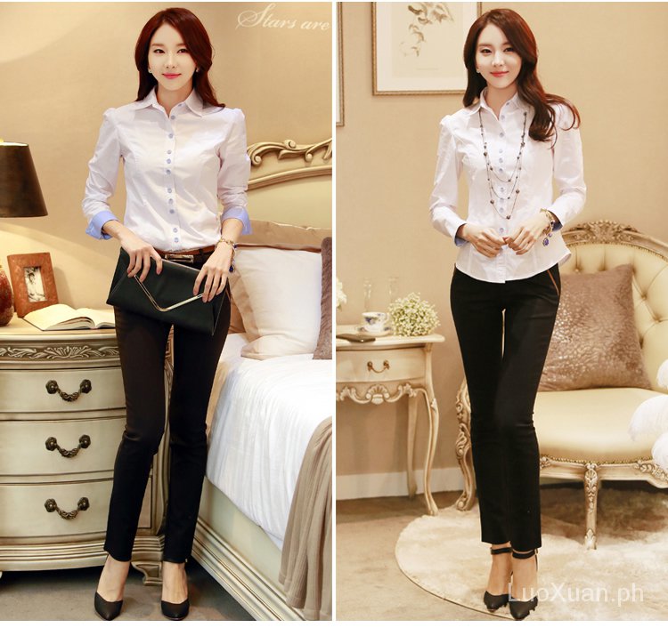 Áo Sơ Mi Dài Tay Form Rộng Thời Trang Dành Cho Nữ