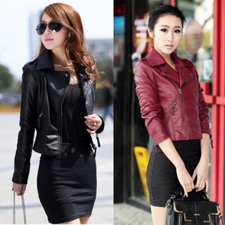 Áo khoác giả da thời trang