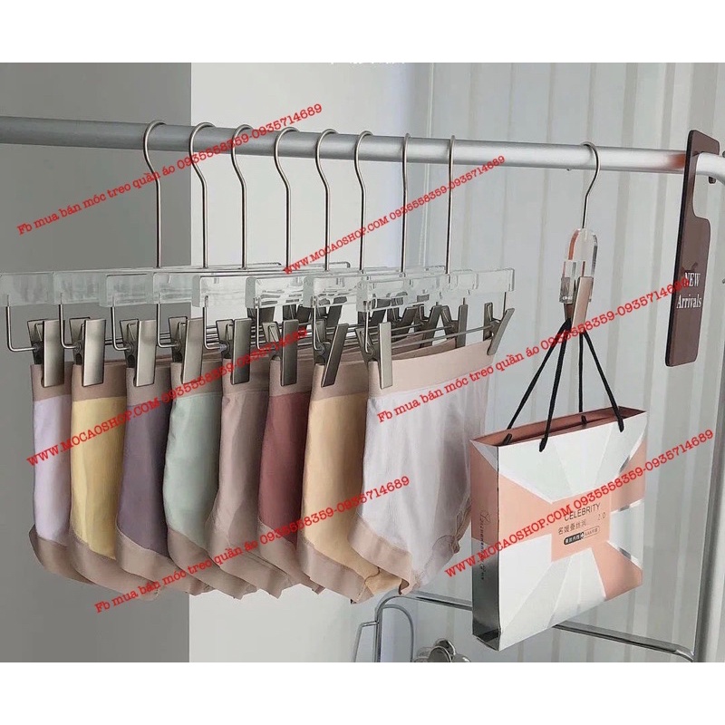 Combo 20 móc treo đồ lót, bikini , đồ bơi kim loại cao cấp