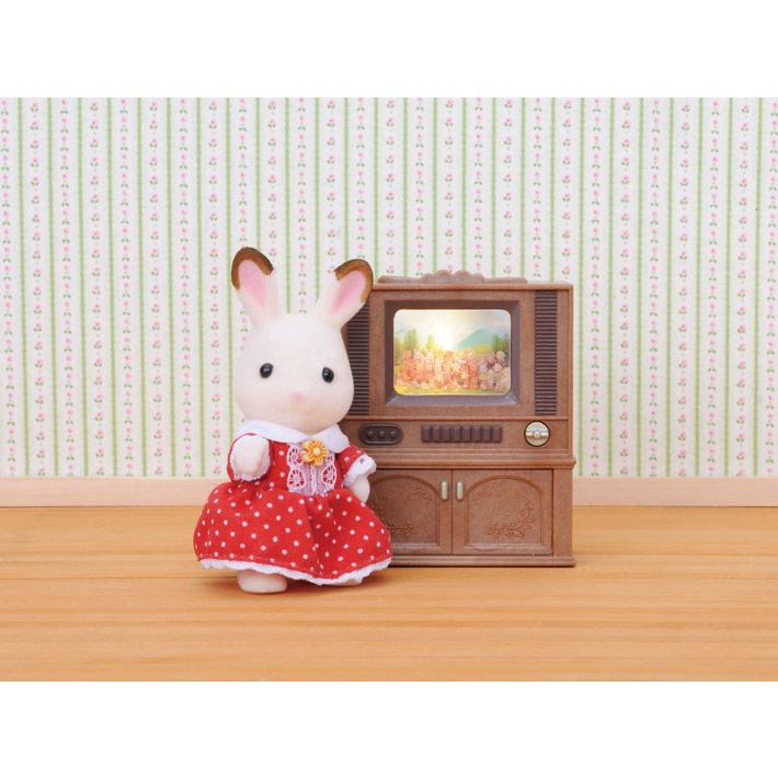 Sylvanian Families TV Hiện Đại Sáng Đèn Deluxe TV Set