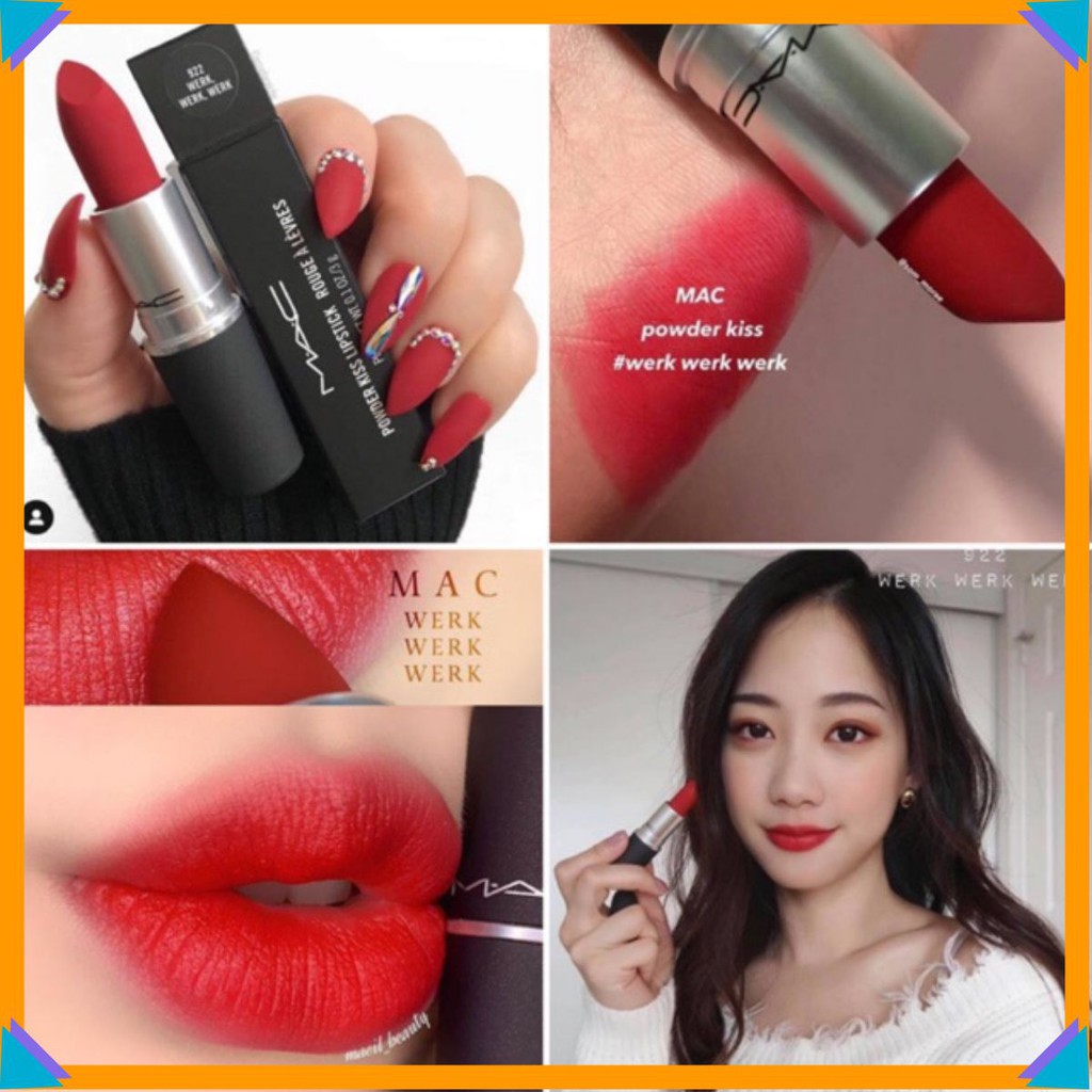 Son Mac Powder Kiss Lipstick fullsize fullbox