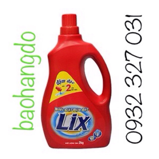 Combo 4 chai nước giặt Lix đậm đặc 3,8kg