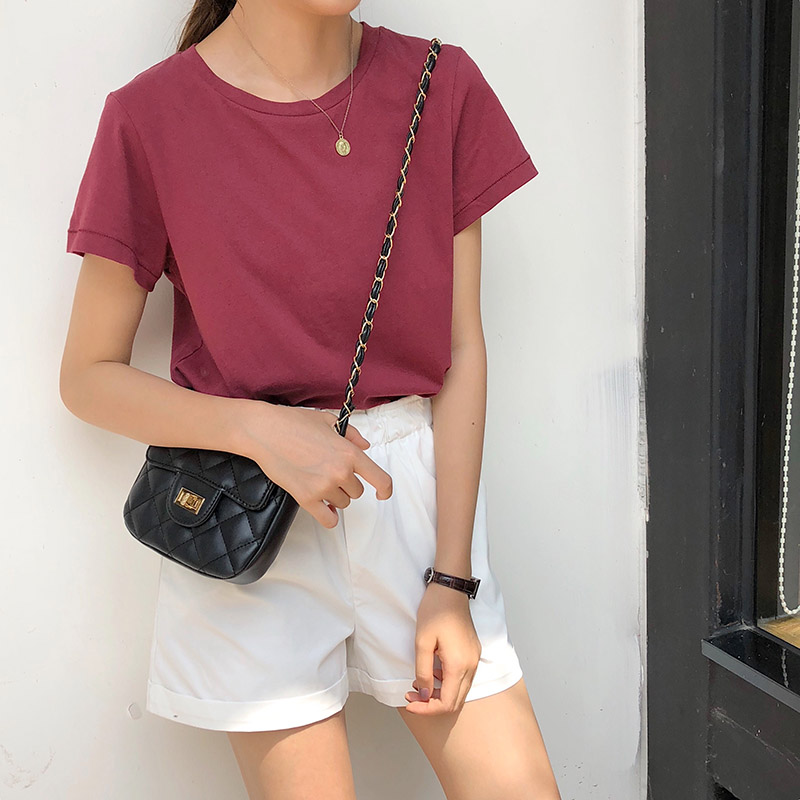 Túi đeo chéo IELGY quai phối xích thiết kế cá tính thời trang cho nữ