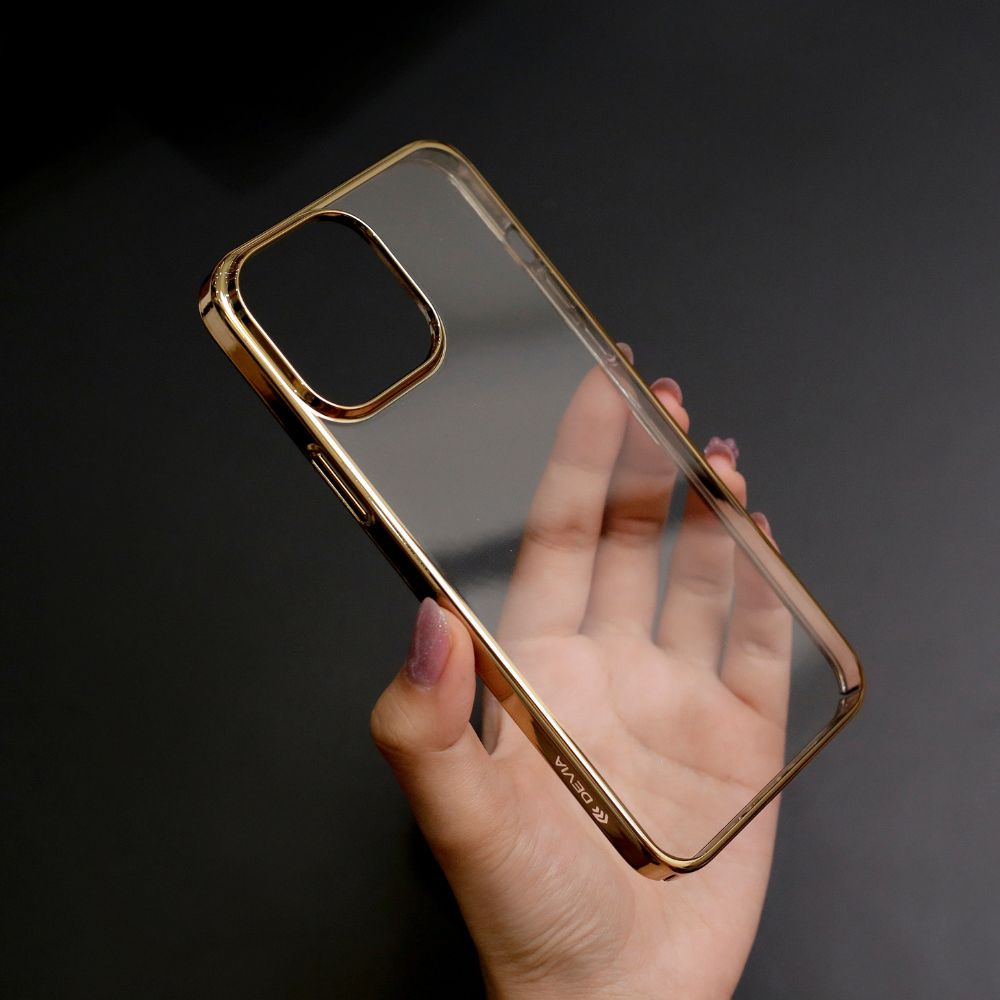 Ốp lưng Devia mạ viền Crom dành cho iPhone 14/14plus/14pro/14promax/13/ 13 pro/ 13 promax/ 12/ 12 pro/ 12 Promax OP182