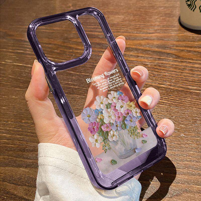 Ốp Điện Thoại Họa Tiết Vũ Trụ Màu Tím Đậm Bảo Vệ Cho iPhone14promax 13 14pro 12 11