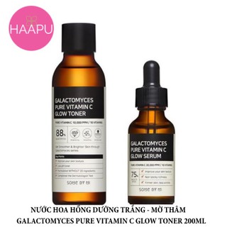 Nước Hoa Hồng Dưỡng Sáng Mờ Thâm - GALACTOMYCES PURE VITAMIN C GLOW TONER (200ML) SOME BY ME