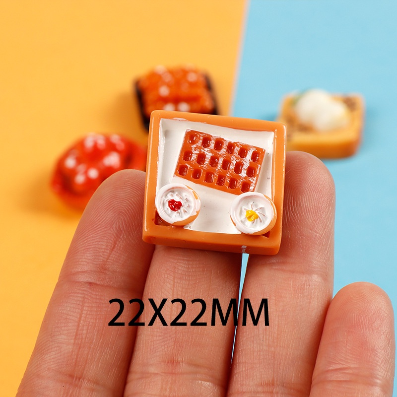 Bộ 2 Miếng Dán Trang Trí Ốp Điện Thoại Hình Bánh pizza Phong Cách Nhật Bản diy