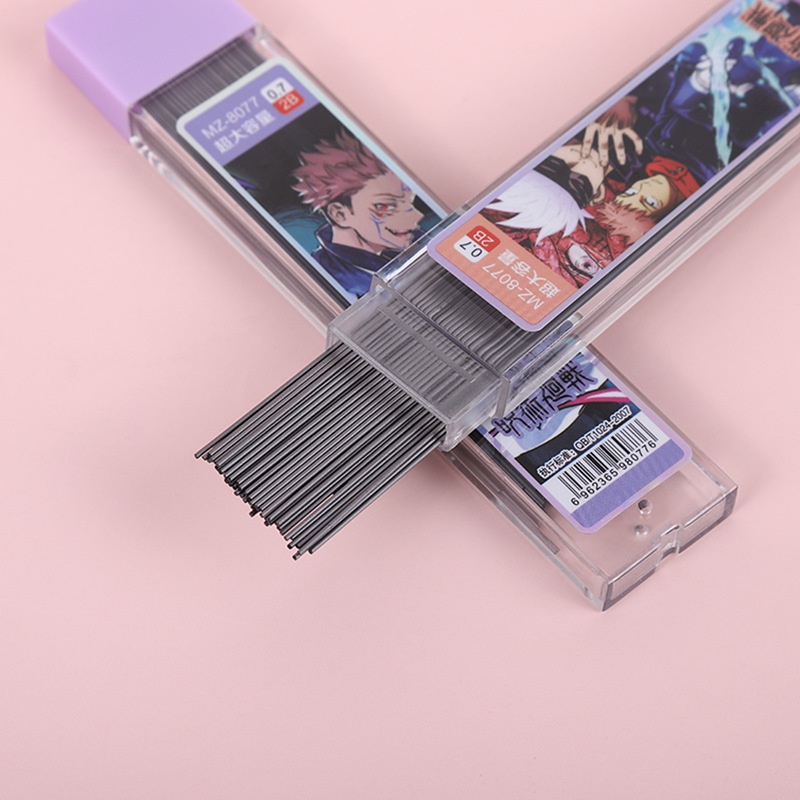 Hộp Bút Chì 2B Cỡ Lớn 0.5mm Họa Tiết Hoạt Hình Ninja Sáng Tạo