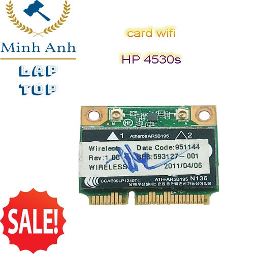 Thay card wifi laptop HP 593127-001- 4530s