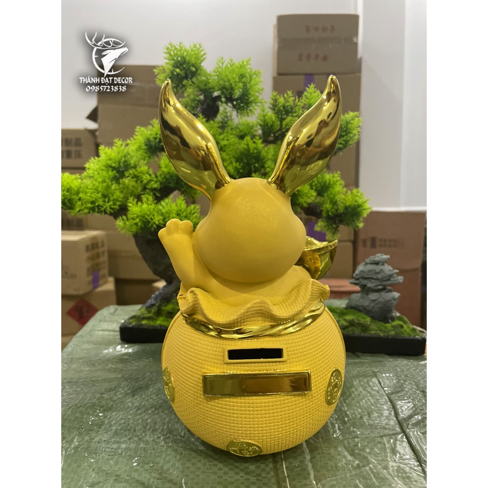Tượng Thỏ Phong Thủy Phúc Lộc May Mắn Quà Tặng Sếp , Tân Gia Khai Trương Sinh Nhật