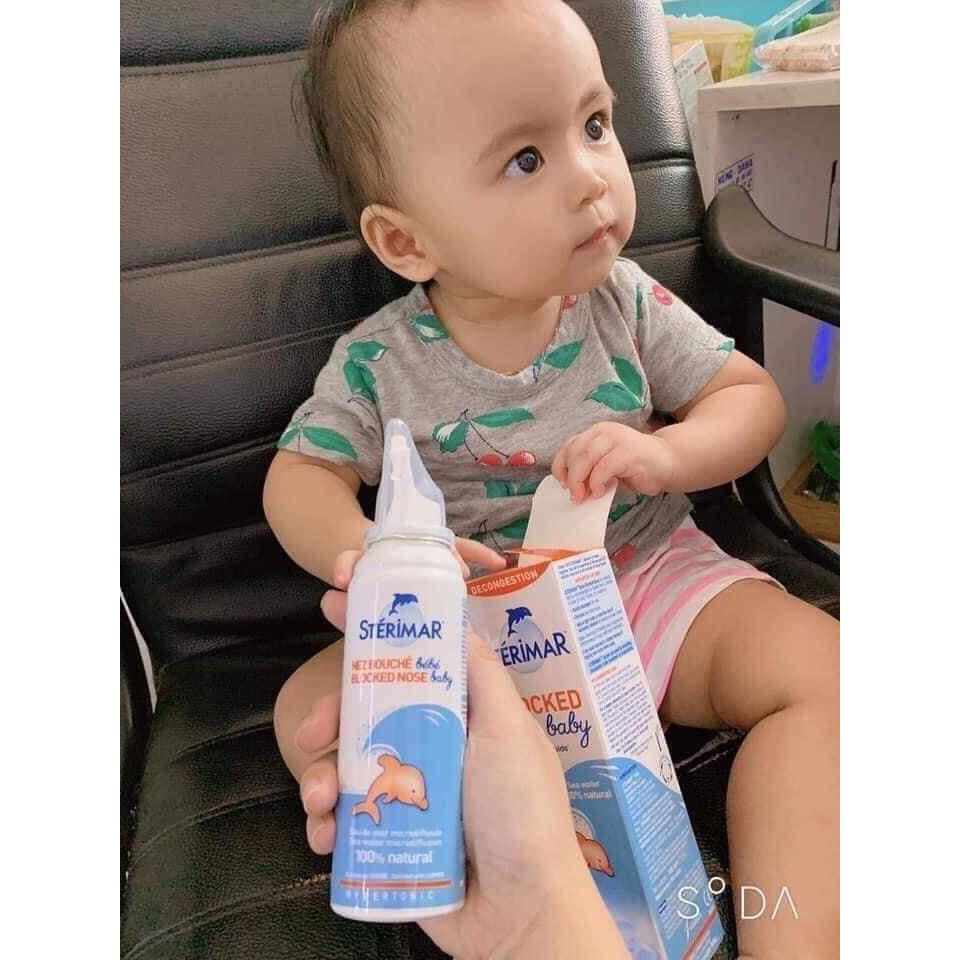 Xịt Mũi Cá Heo Vàng Và Cá Heo Cam Sterimar Nội Địa Pháp Giúp Làm Sạch, Giảm Nghẹt Mũi Sổ Mũi Hàng Chuẩn 100%