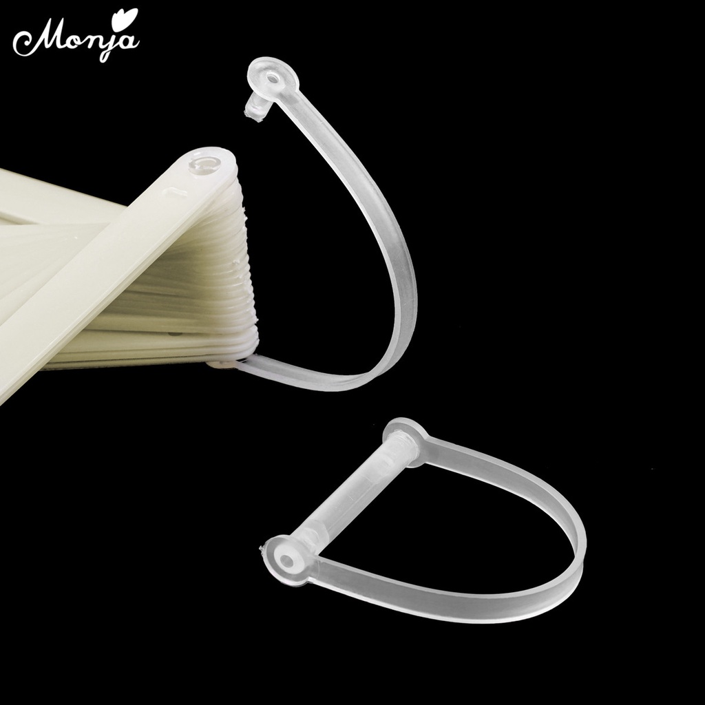 Set 24 móng tay giả MONJA trưng bày sơn móng tay màu sắc bắt mắt tháo rời được tiện lợi