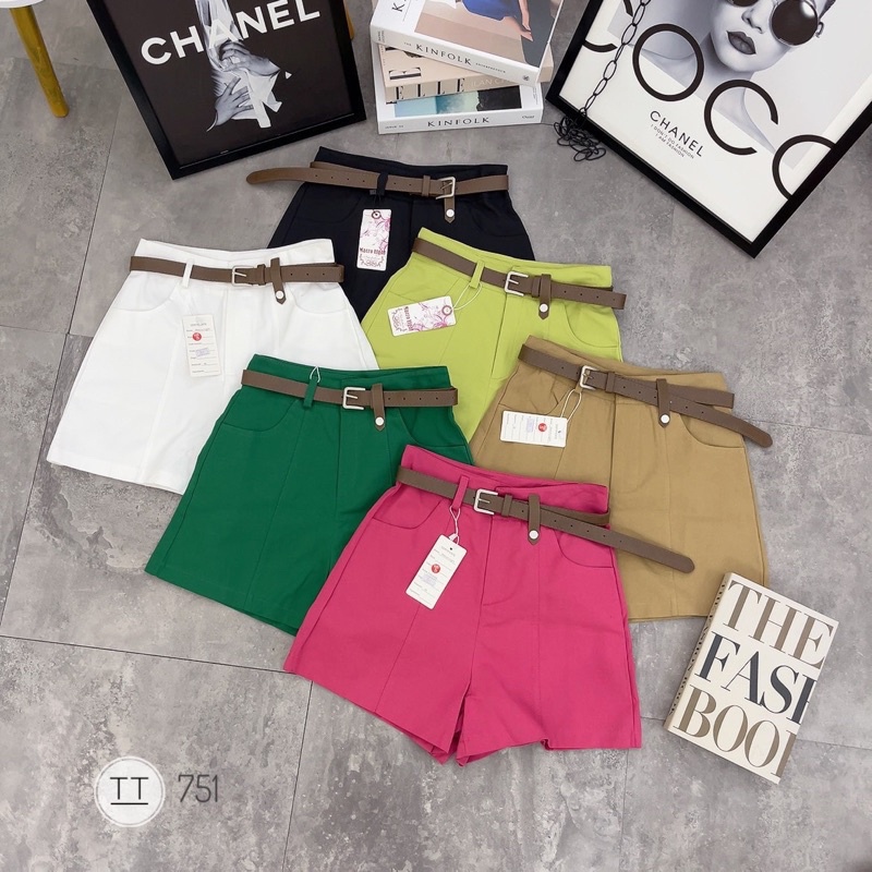 QUẦN SHORT THÔ KÈM ĐAI MS16290