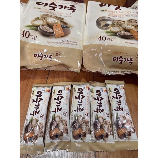 Ngũ cốc dinh dưỡng nhập khẩu Hàn Quốc túi 40 gói, thơm ngon, ít đường