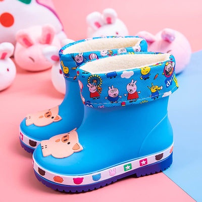 Ủng Đi Mưa Chống Trượt Bằng cotton Cho Bé 1-10 Tuổi