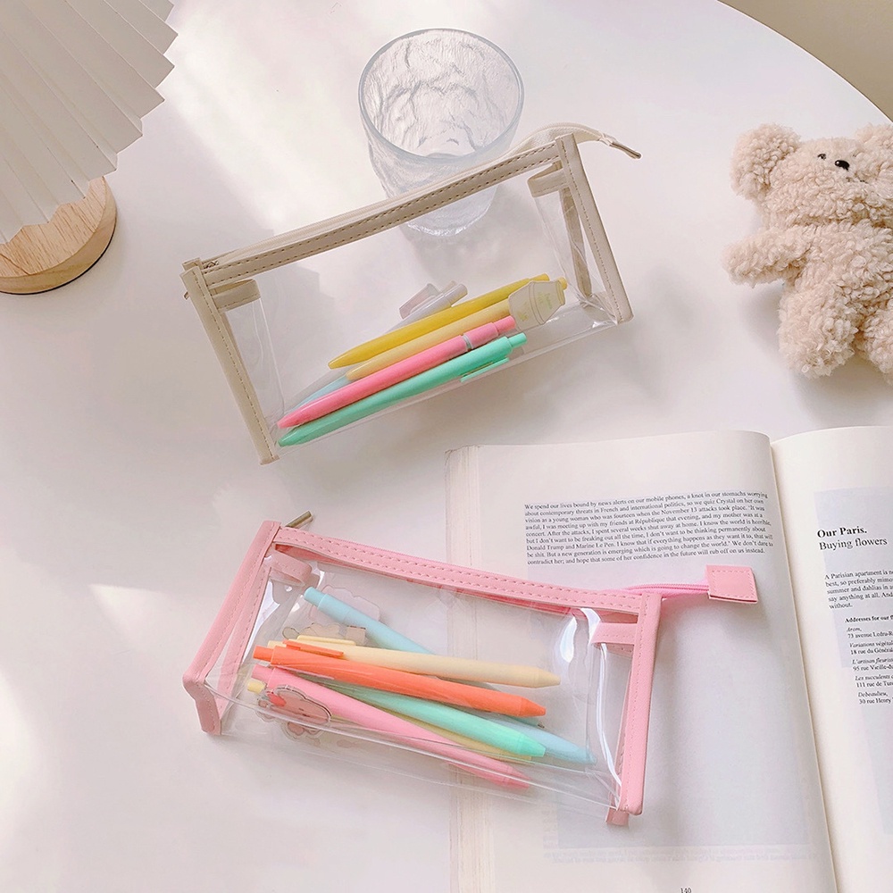 Túi Đựng Bút Trong Suốt Cỡ Lớn Tiện Dụng