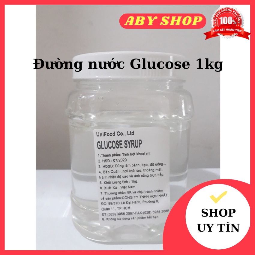 Đường nước Glucose 1kg ⚡ CHẤT LƯỢNG CAO ⚡ đường nước Glucose hỗ trợ thanh nhiệt cơ thể