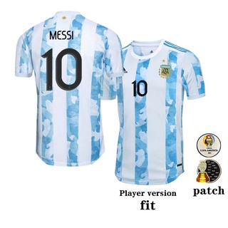 21/22 Top Quality Argentina Home Player version National Team Americas Cup 2021 football jersi Jersey MESSI 21/22 Chất lượng hàng đầu Phiên bản cầu thủ sân nhà Argentina của Đội tuyển quốc gia America Cup 2021 Áo bóng đá Jersey