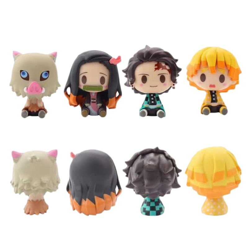 1 set 4 mô hình nhân vật phim anime độc đáo chất lượng cao