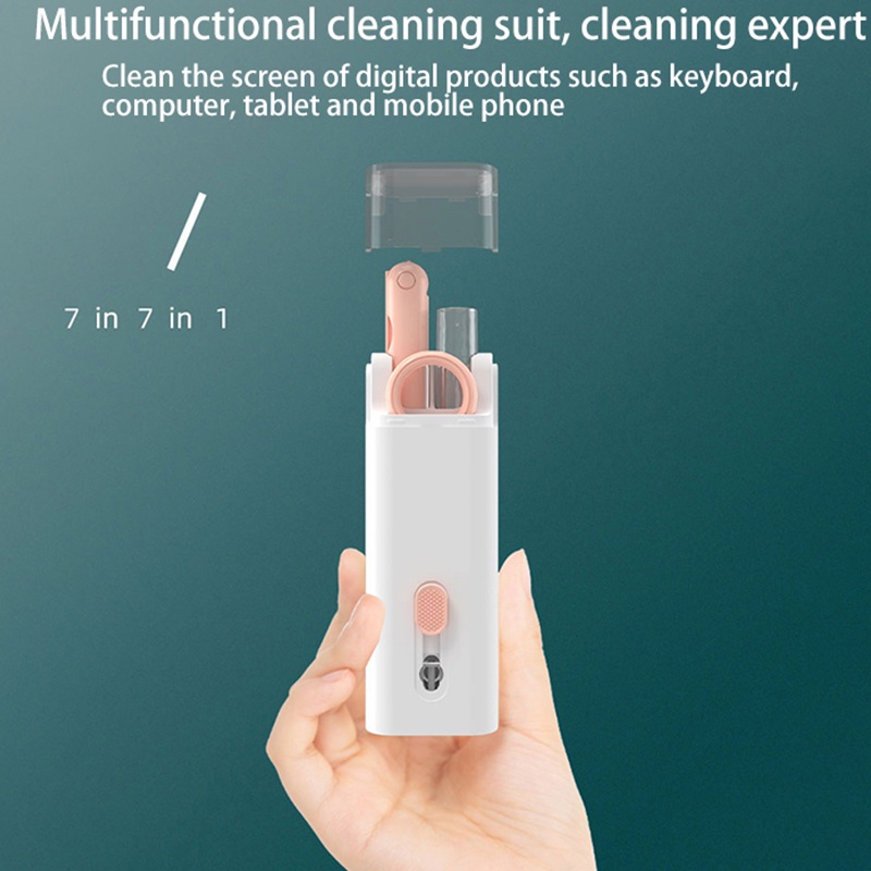 PA02  7 In 1 Cleaning Pen Bluetooth Headset Multifunctional Keyboard Phone Computer Digital Product Cleaning Brush Tool