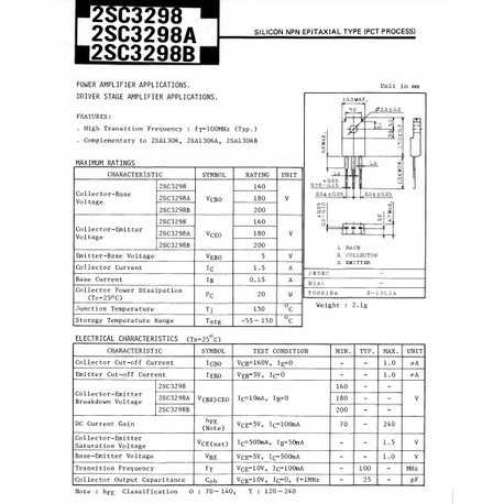 Transistor A1306+C3298 Toshiba loại tốt hàng tháo máy