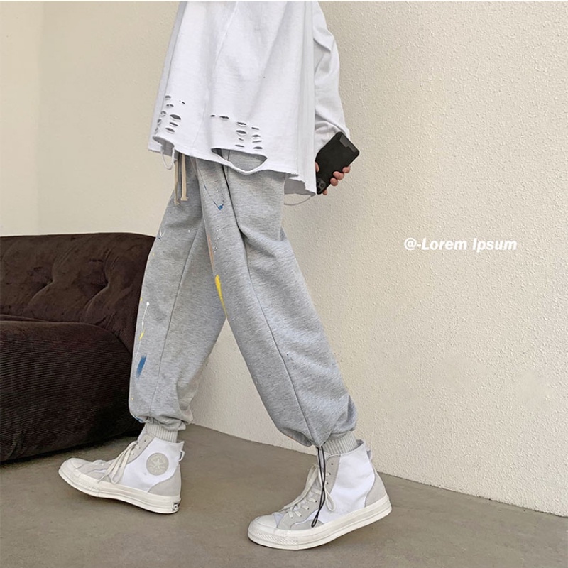 【M-8XL】Quần Thể thao in màu mực Size lớn thời trang thường ngày cho nam