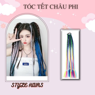 Tóc giả tết bím nhiều mong phong cách hip hop châu phi-Tóc tết giả nhiều màu cho nữ