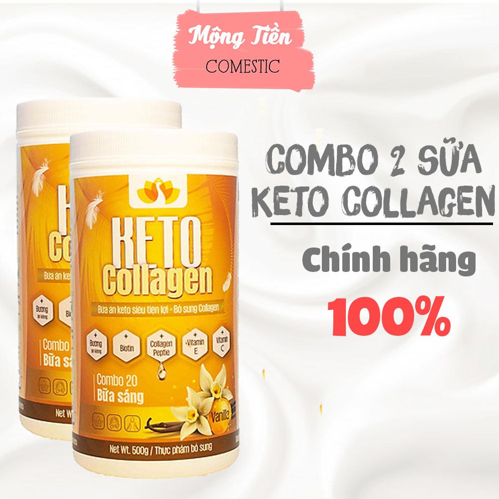 Combo 2 hộp sữa Keto Collagen hỗ trợ giảm cân, tiêu mỡ, sữa giảm cân Keto giúp giảm cân nhanh, hiệu quả