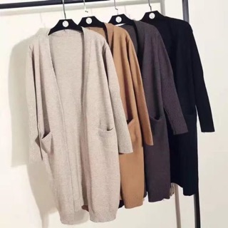 Áo cardigan len dáng dài siêu đẹp
