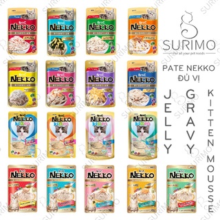 Pate Nekko cho mèo đủ vị - túi 70g