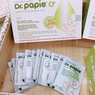 Gạc rơ lưỡi Dr Papie/Bicare/Tottee/Sachi vệ sinh răng miệng cho bé