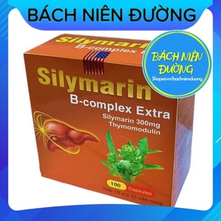 Giải Độc Gan Bổ Gan Silymarin B Complex Hộp 100 viên uống mát gan