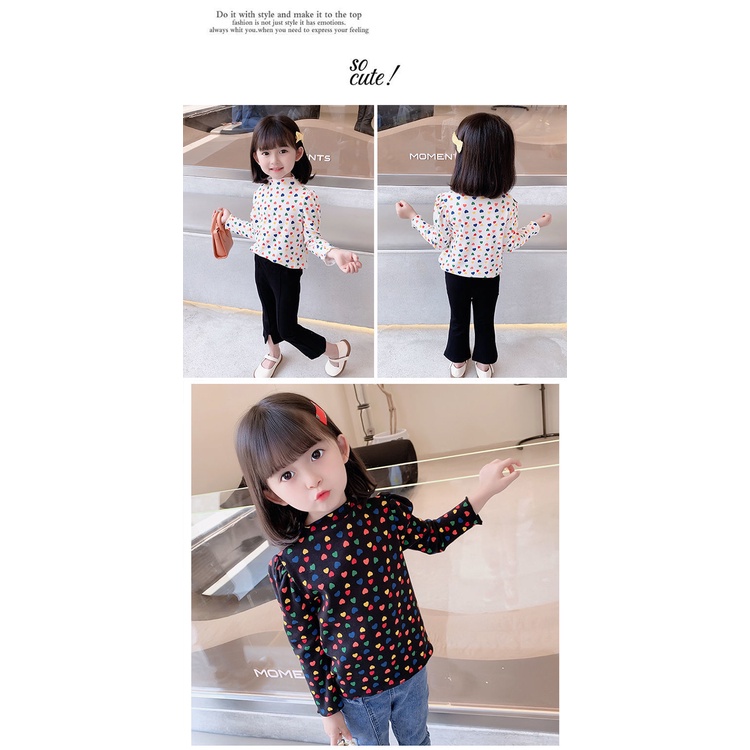 Áo thun IQ ANGEL cho nữ dài tay phong cách Hàn Quốc mới