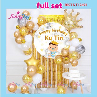 Sét Rèm Trang Trí Tiệc Sinh Nhật [Đầy Đủ Phụ Kiện Trang Trí]