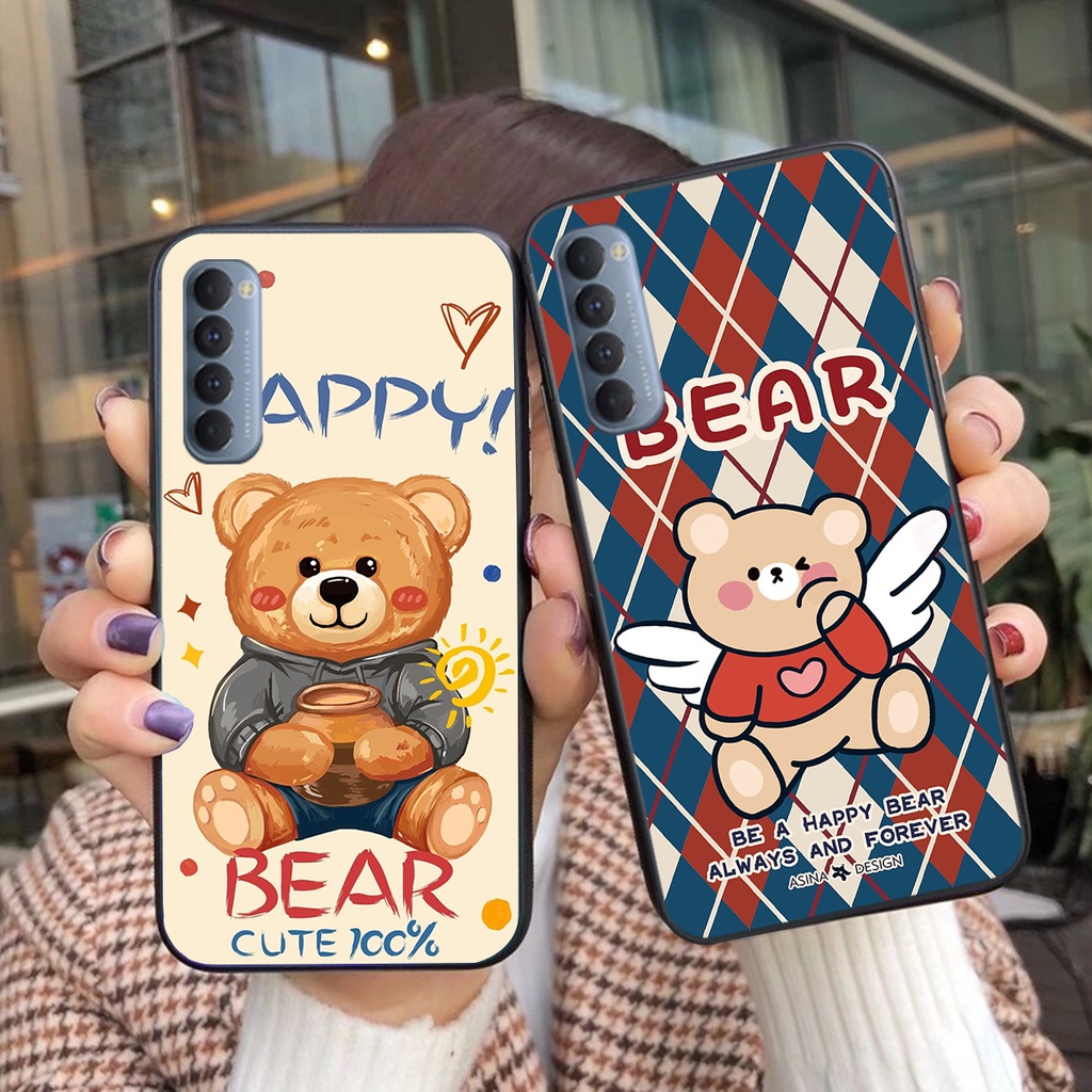 Ốp lưng Oppo Reno4 / Reno4 Pro / Reno 4 in hình cute, mẫu chú gấu siêu đẹp- GIÁ RẺ