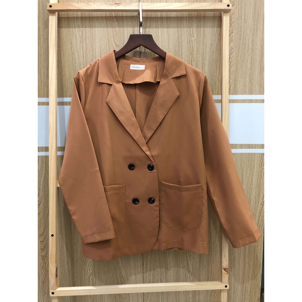 ÁO BLAZER TRƠN TAY DÀI 1 LỚP FREESIZE (KÈM ẢNH CHỤP THẬT) | BigBuy360 - bigbuy360.vn