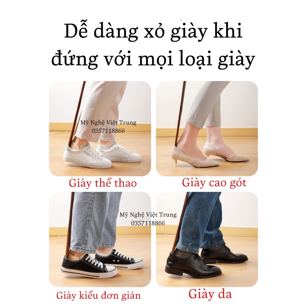 Cây Xỏ Giầy Gỗ Tiêu Chuẩn Xuất Khẩu-Đót Giày Tiện Lợi