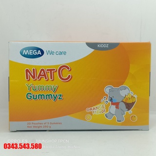 Nat C Yummy Gummyz - Kẹo dẻo bổ sung Vitamin C dẻo dẻo ngon ngon cho Bé