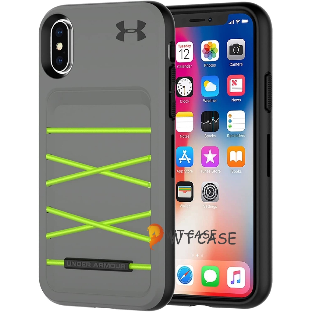 UNDER ARMOUR Under Armor Ốp Điện Thoại Họa Tiết Graphite / Quirky Lime Arsenal Cho Iphone 11 Pro Max 6 7 8plus Xs Xr Max