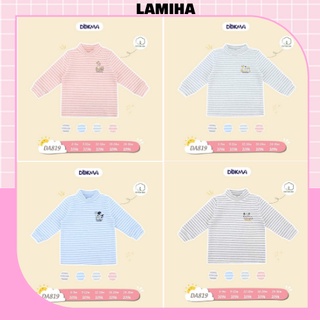 Áo thun áo giữ nhiệt dài tay thu đông cho bé trai bé gái chất dày dặn Dokma sale size 6-36M DA819 Lamiha