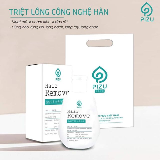 [TẨY LÀ SẠCH] Siêu Phẩm Tẩy Lông PIZU Công Nghệ Hàn Hàng Cao Cấp Chính Hãng