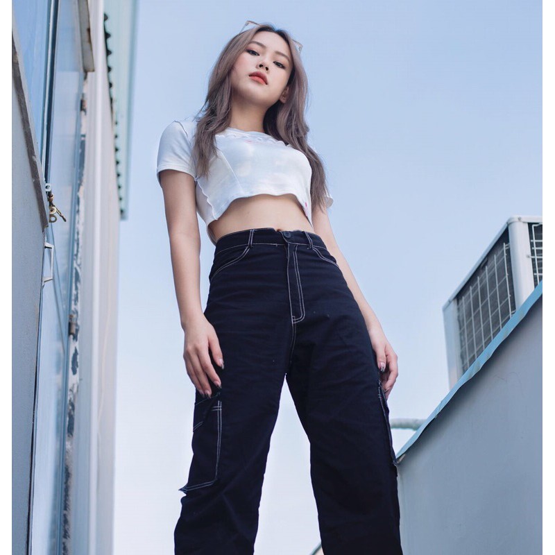 Áo Croptop Pradies Form Ôm Tie-dye &quot;Skies&quot;