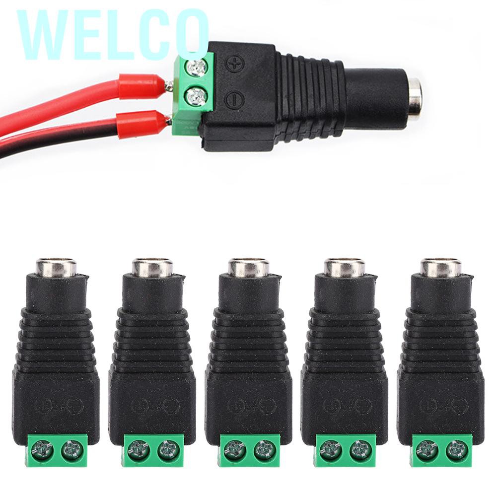 DC POWER 5 Đầu Nối Dây Điện An Toàn Màu Xanh Đen