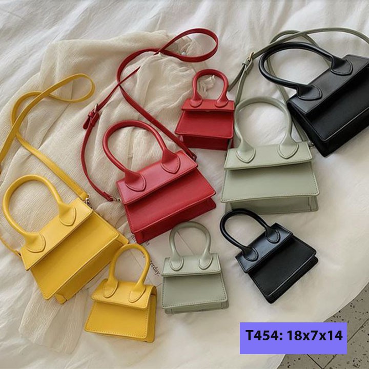 Túi xách tay da ulzzang đeo chéo size vừa điện thoại thời trang hàn quốc T454