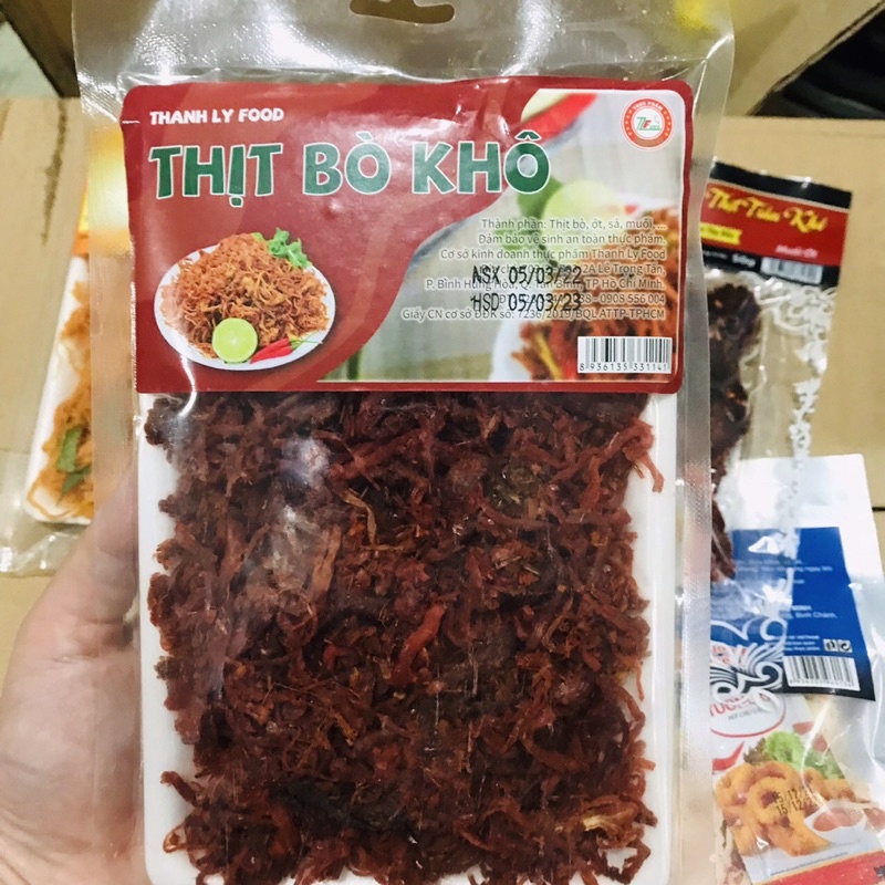 Gói 100g gói Heo Khô Cháy Tỏi/ Khô Gà/ Mực Hấp/ Bò Khô